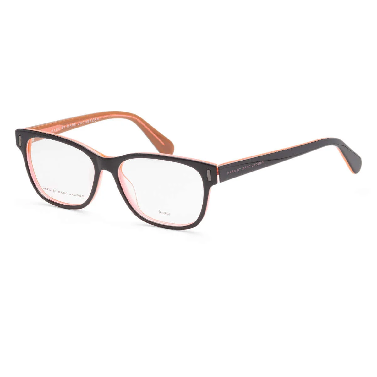 Acetate Round Retro Orange Eyeglasses Frames Recessed Men Women Fashion Glasses 3