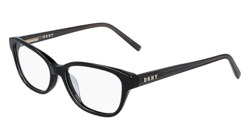 DKNY Eyeglasses Frames DY4556 3274 Black Orange Rectangular Full Rim 51-16-135