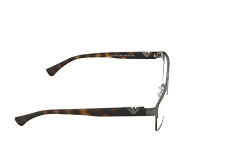 Emporio Armani EA 1027 3003 Matte Gunmetal Metal Square Eyeglasses 55mm 3
