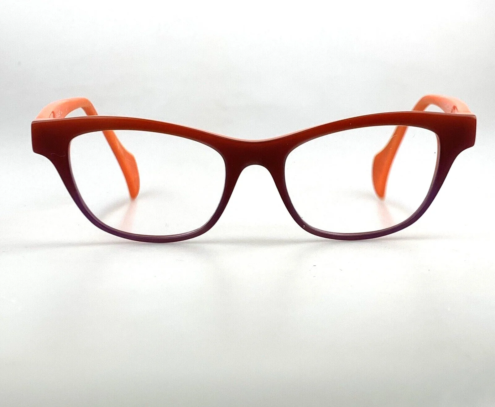 Face A Face Eyeglasses Frame Only mod. Shade 3 col. 1340 Orange Cat Eye Vintage