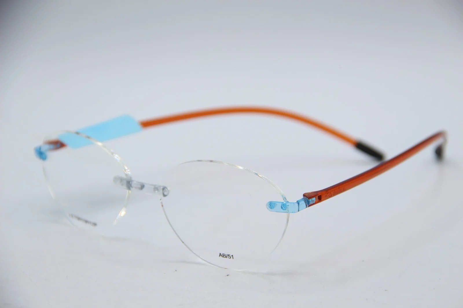 Face A Face Eyeglasses Frame Only mod. Shade 3 col. 1340 Orange Cat Eye Vintage 4