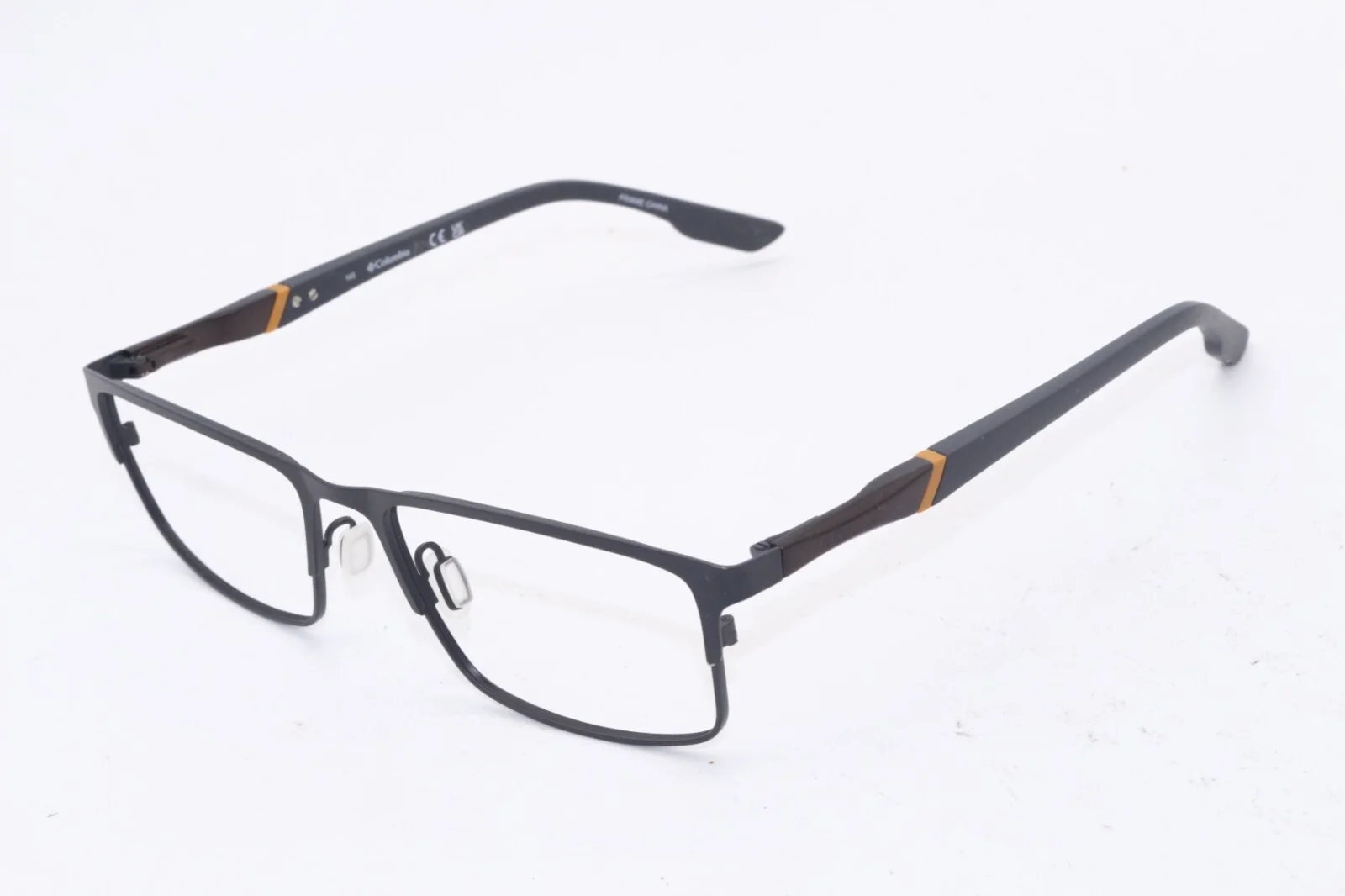 NEW COLUMBIA C3031 072 GREY ORANGE STRIPE AUTHENTIC FRAMES EYEGLASSES 57-18