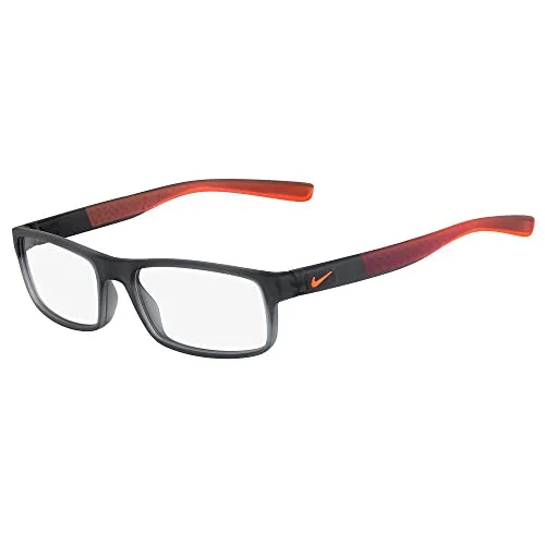 Nike 7090 068 Gray Orange Eyeglasses Frames 53-17 140 Designer Sports Men Women